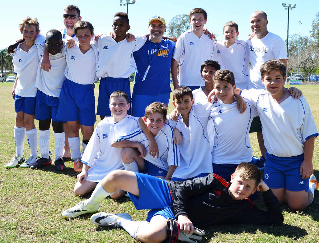 Western Spirit’s unbeaten under-13 Division 4 combination. Western Spirit’s unbeaten under-13 Division 4 combination.